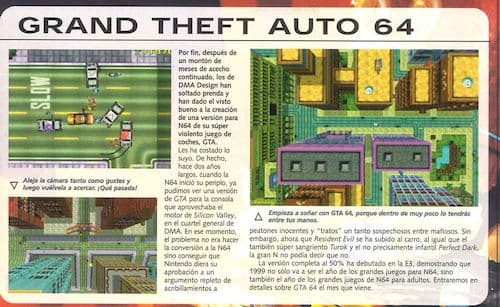 Перенесённая версия GTA 1 на Nintendo 64