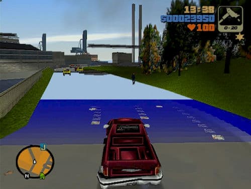 Скриншот проблемы подгрузки данных (стримминга) в GTA 3