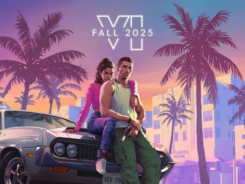 Официальный арт GTA 6 с датой выхода осенью 2025