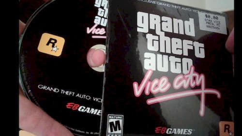 CD-диск с бонусами за предзаказ GTA: VC для магазина EB Games