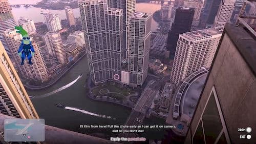 Бейсджампинг в GTA VI — вид с небоскрёба