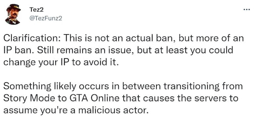 Исследователь GTA объясняет причину возникновения блокировки