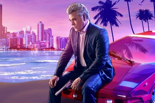 Рэй Лиотта сидит на капоте ламборгини — фанатская иллюстрация GTA 6